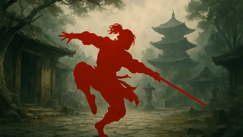 Персонаж Phantom Blade Zero в динамичной позе с мечом, демонстрирующий стиль "пьяного меча" и плавность анимации.