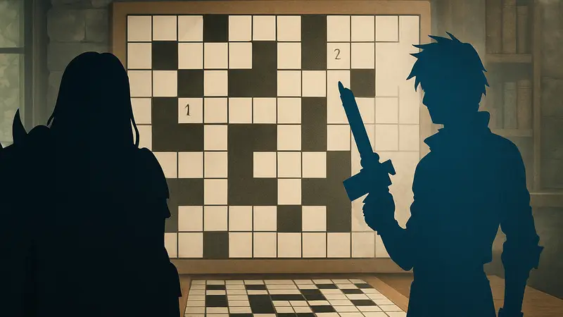 Кроссворд на тему видеоигр, с вопросами про персонажей Lordaeron и Gunblade