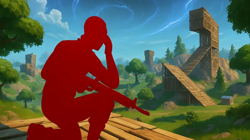 Игрок Fortnite в финальном круге делает ошибку, скриншот