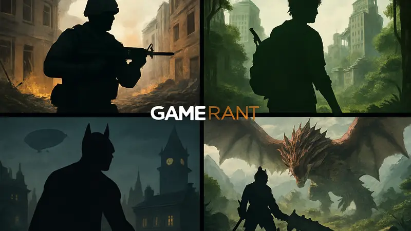 Квиз 'Назови игру' от Game Rant с иллюстрациями из различных игр