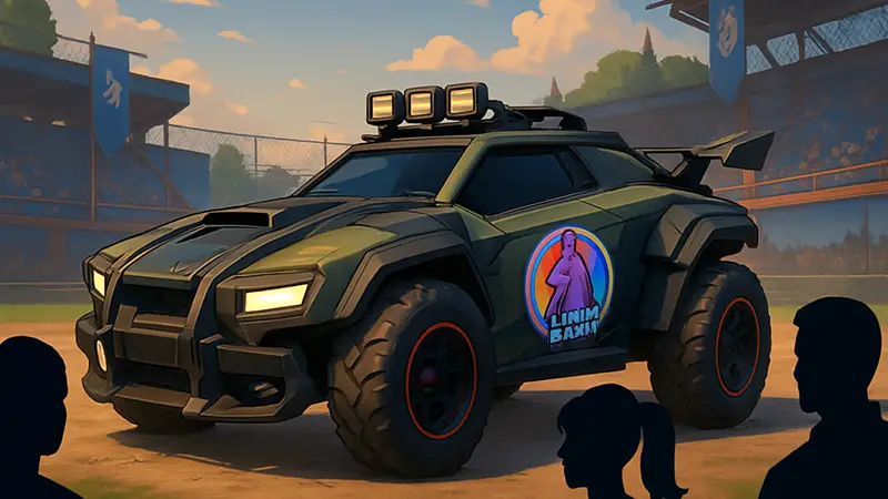 Машина Havoc Car в игре Fortnite с логотипом события Llama Rama.