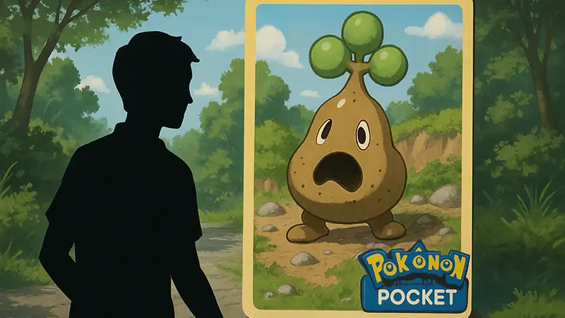 Карта «Дырявый Бонсли» (Bonsly #71) из Pokémon TCG с изображением покемона Бонсли и логотипом Pokémon TCG Pocket.