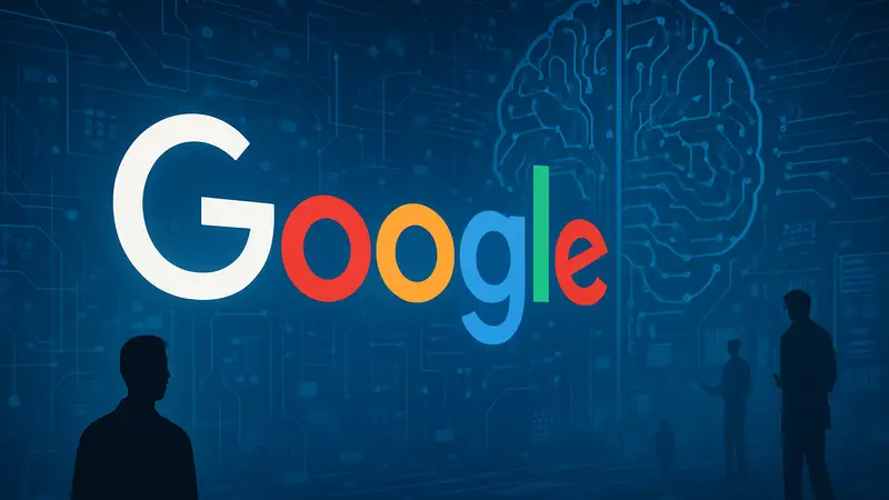 Alphabet планирует привлечь $80 млрд на развитие ИИ: логотип Google на фоне цифровых технологий.