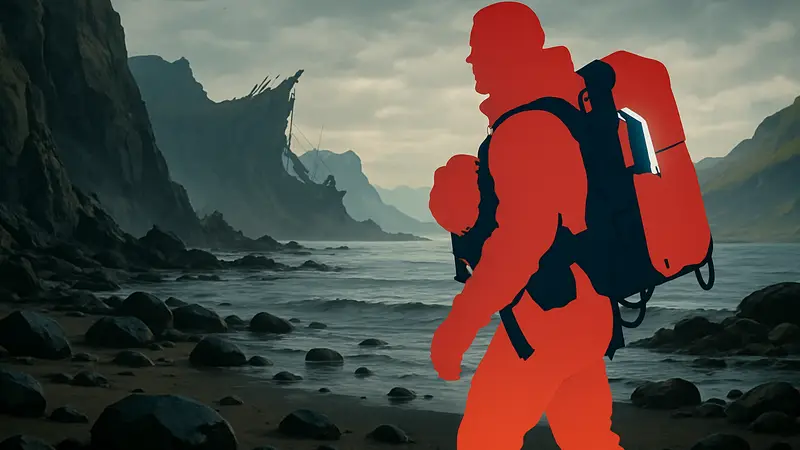 Сэм Портер Бриджес в Death Stranding 2 на ПК, показывающий улучшенную графику и особенности.