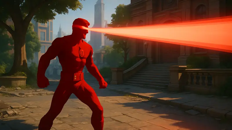 Циклоп из Marvel Rivals, скриншот игры, герой Марвел