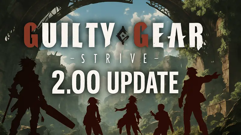 Логотип Guilty Gear Strive с надписью "2.00 Update"