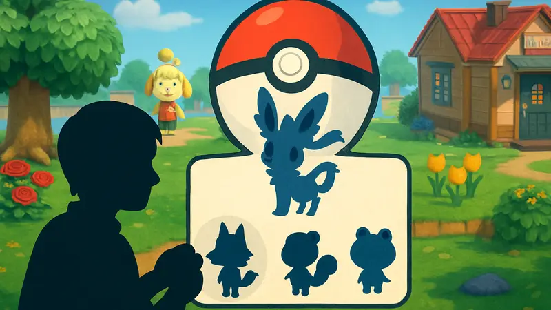 Скриншот Pokemon Pokopia, где игрок выбирает жителя для Animal Crossing.