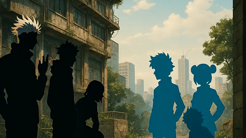 Персонажи из аниме Jujutsu Kaisen и My Hero Academia в сравнении