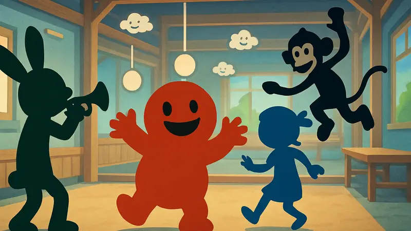 Кадр из Rhythm Heaven Groove, демонстрирующий геймплей или персонажей игры.