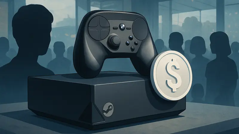 Изображение Steam Machine и контроллера Steam Controller в акции за 1 доллар.