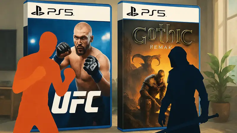 Обложки игр UFC и Gothic Remake, представленные PlayStation как главные релизы июня 2026