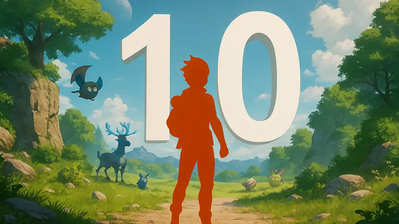 Игровой персонаж Palworld на фоне надписи 1.0, символизирующей новое начало.