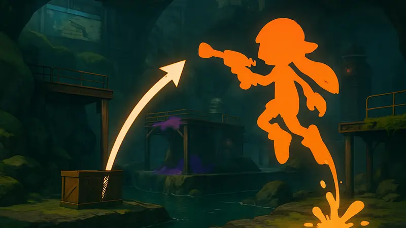 Прохождение уровня Awlmun Den в игре Splatoon Raiders с использованием быстрого пропуска