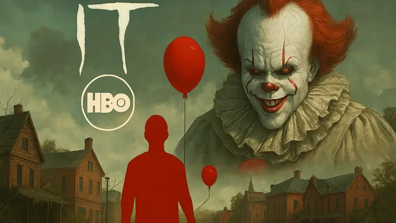 Логотип сериала «Оно: Добро пожаловать в Дерри», анонс второго сезона HBO, Pennywise.