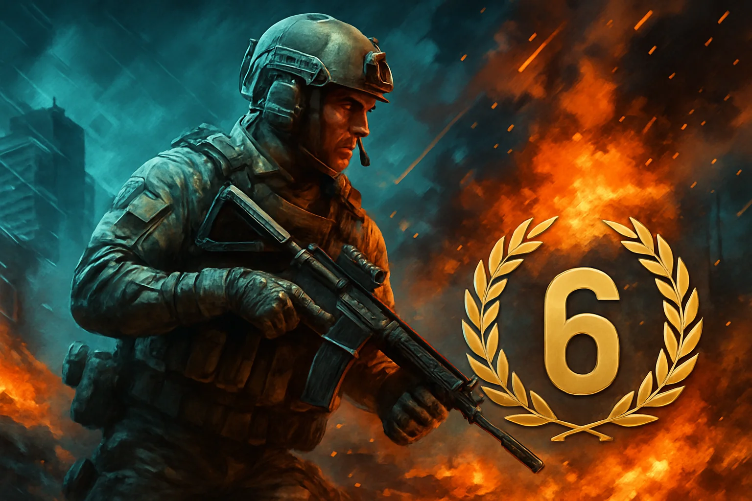 Обложка игры Battlefield 6 с логотипом «Самая продаваемая игра 2025 года», символизирующая её успех.
