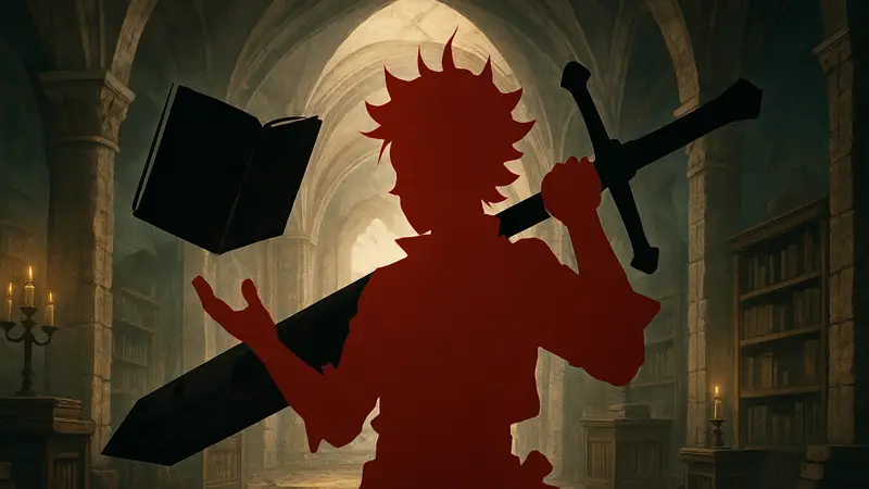 Аста из Black Clover с гримуаром, новости аниме и игр