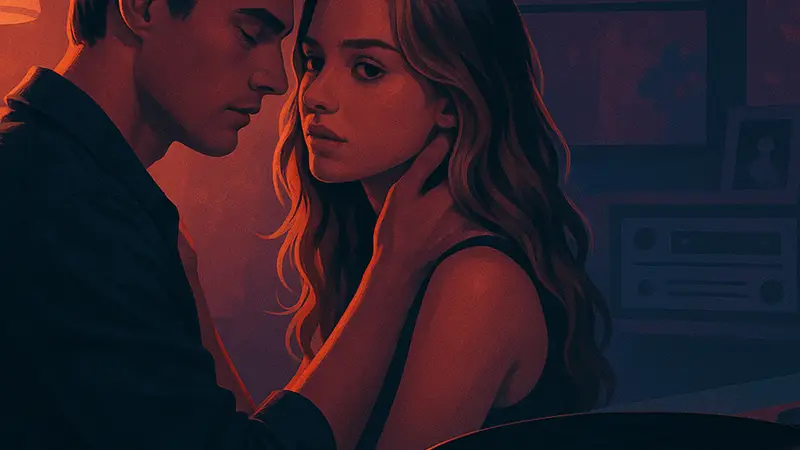 Обложка сериала «Скажи мне ложь» с упоминанием музыкальной темы, демонстрирующая атмосферу.