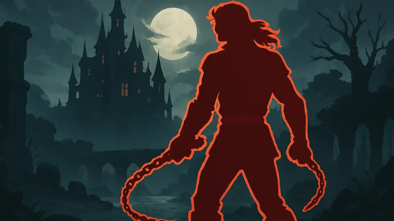 Главный герой Castlevania: Belmont's Curse в стиле Dead Cells и Hollow Knight.