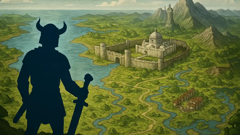 Игровой персонаж Old School Runescape исследует регион Varlamore на карте Gielinor.