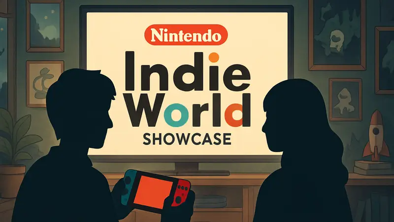 Логотип Nintendo Indie World Showcase с намёком на новые инди-игры для Nintendo Switch и Switch 2.