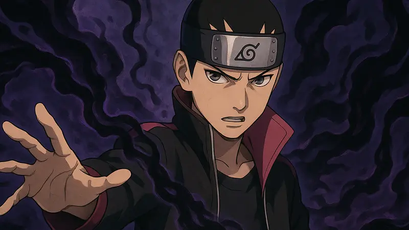 Персонаж из Boruto, использующий Технику Переноса Сознания, с темными энергиями вокруг, символизирующими потенциал.