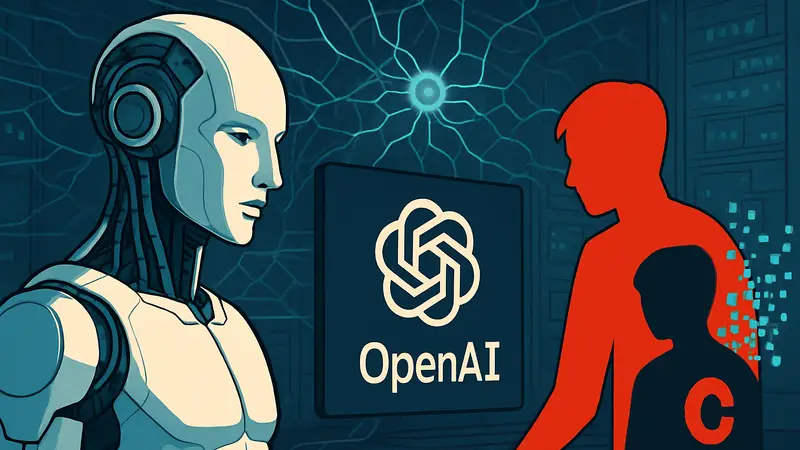 Искусственный интеллект, логотип OpenAI, нейросеть, утечка данных, модель Kimi.