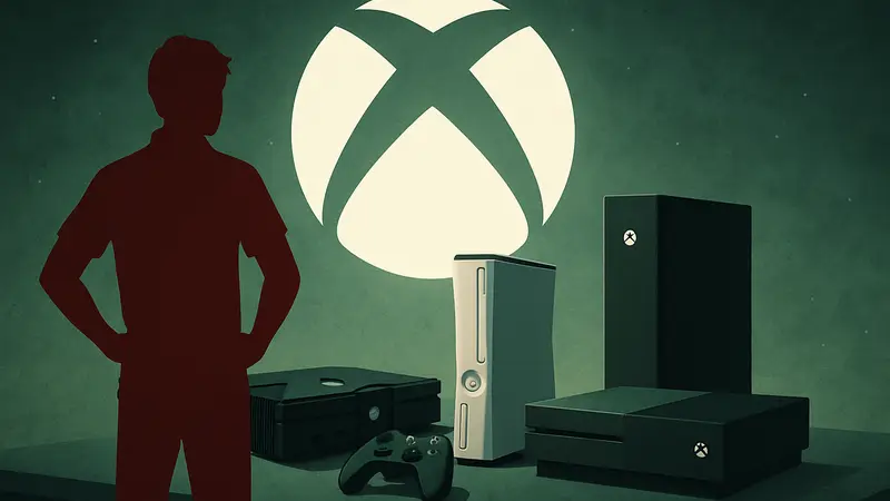 Логотип Xbox и консоли различных поколений, символизирующие обратную совместимость.