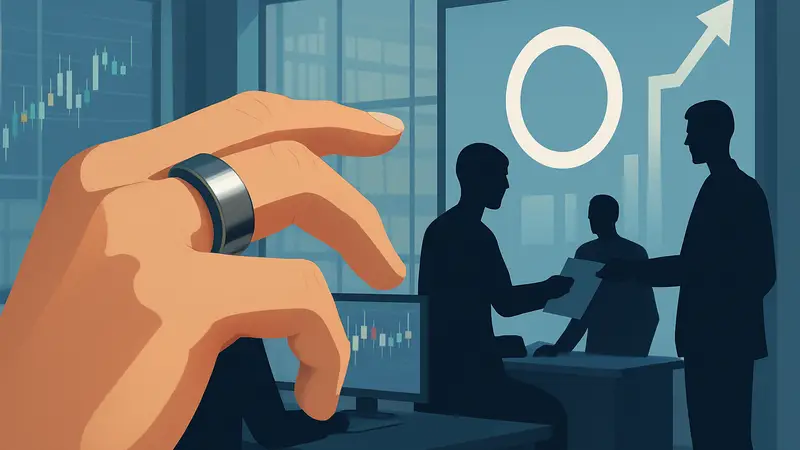 Умное кольцо Oura Ring на пальце, компания Oura подаёт заявку на IPO