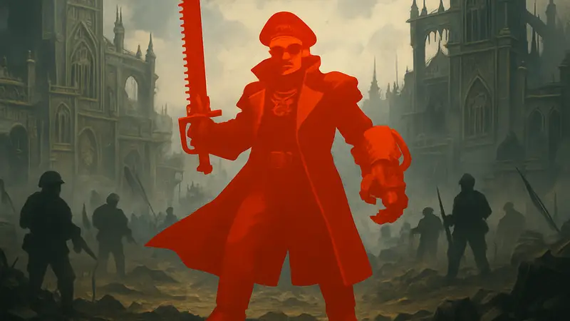 Новая миниатюра лорда-комиссара Себастьяна Яррика из вселенной Warhammer 40,000