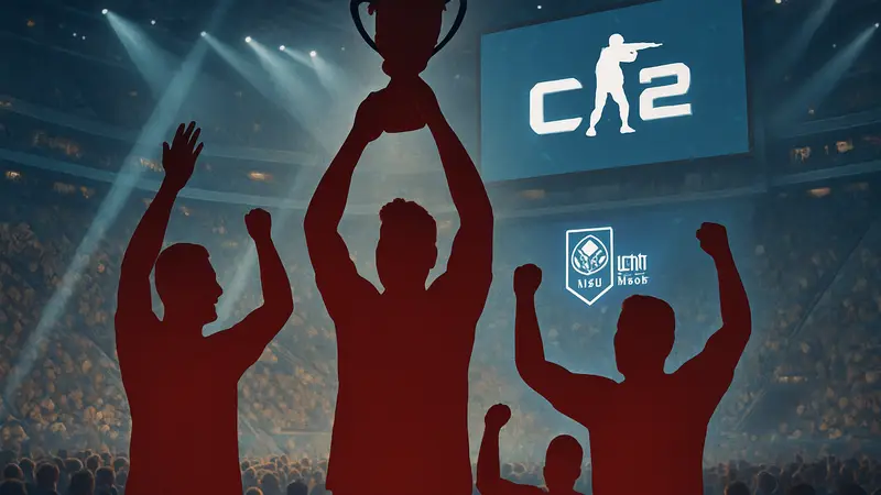 Игроки команды The MongolZ празднуют победу на турнире IEM Cologne Major CS2.