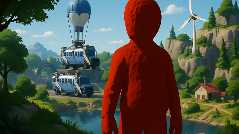 Персонаж TheBurntPeanut, отсутствующий в боевом пропуске Fortnite.