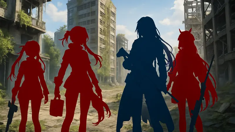 Изображение персонажей 'Доллс' из Girls’ Frontline 2: Exilium в честь годовщины