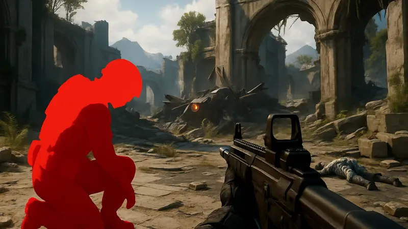 Игровой скриншот шутера Highguard, символизирующий его провал.