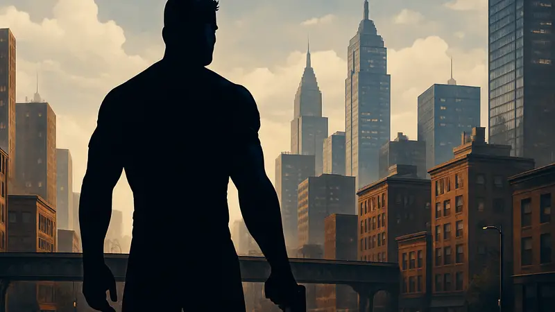 Джек Ричер из сериала Amazon, стоящий на фоне городского пейзажа, символизирующий потенциальную видеоигру.