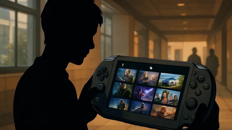 Изображение PS Vita, на экране которой запущен интерфейс Xbox Cloud Gaming.