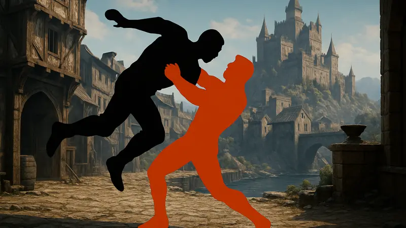 Персонаж Клифф из Crimson Desert выполняет приём RKO, стилизованный под рестлинг.