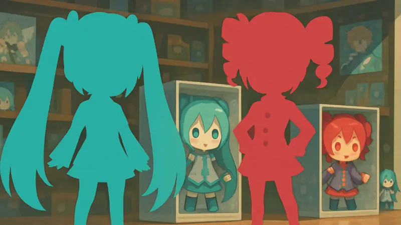Фигурки нендороидов Hatsune Miku и Kasane Teto Vocaloid