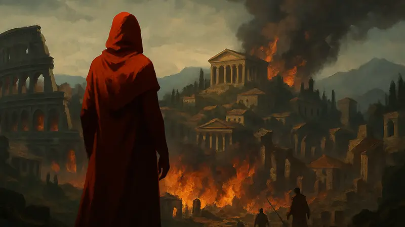 Обложка игры Anno 117: Pax Romana с логотипом и названием DLC Prophecies of Ash