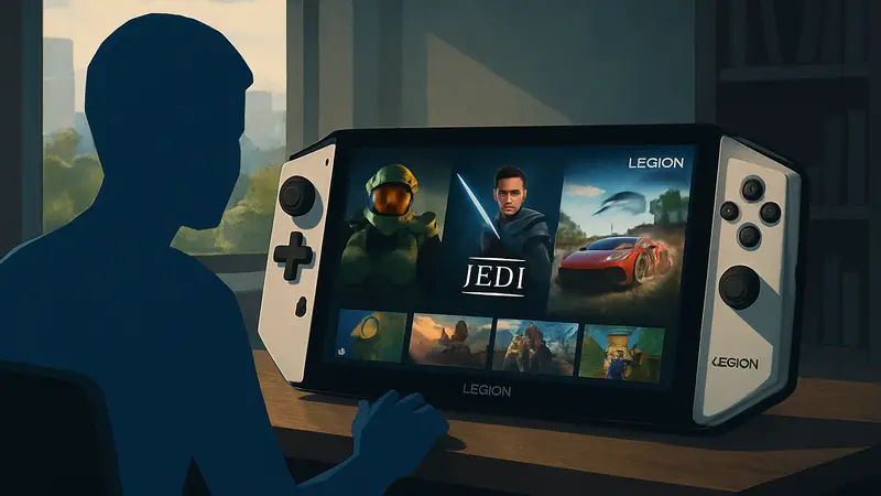 Интерфейс Xbox Full Screen Experience на портативном ПК Legion Go.