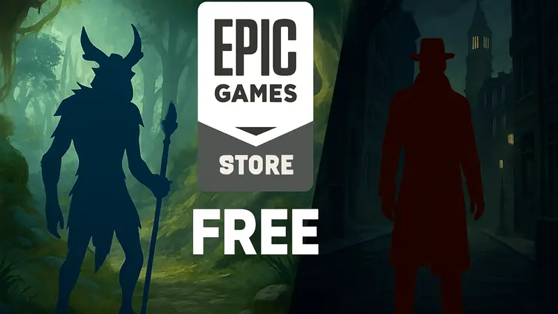 Логотип Epic Games Store, бесплатные игры, Sunderfolk, Batman Telltale