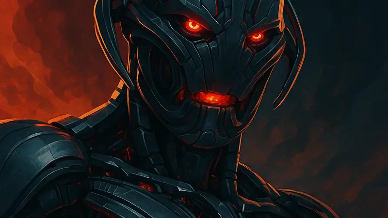 Альтрон из MCU с зловещим выражением лица, предвещающий свое возвращение