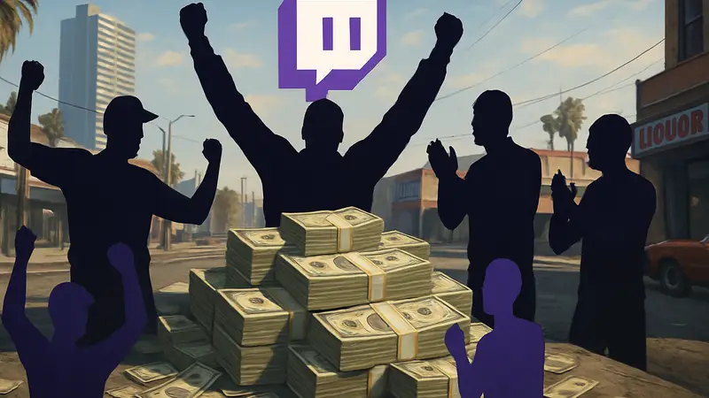 Игроки GTA Online празднуют получение $500 000 бесплатно чер ез акцию Twitch