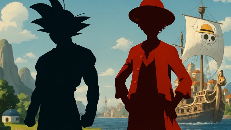 Гоку из Dragon Ball и Луффи из One Piece, сравнение аниме-сериалов