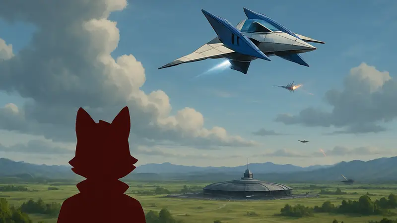 Скриншот из Star Fox для Nintendo Switch 2 с уровнем Катина и кораблем Аврора
