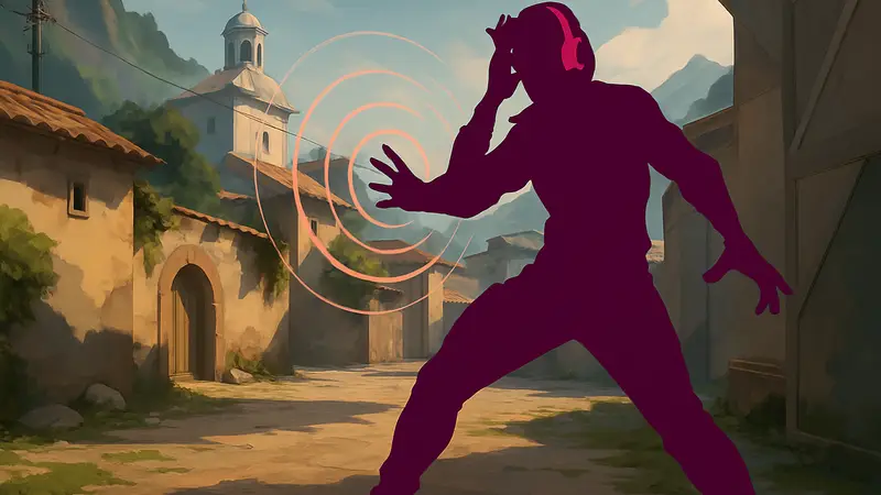 Изображение нового агента Miks из Valorant, использующего свои звуковые способности.