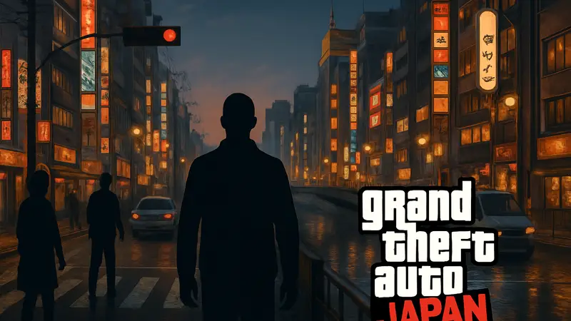 Скриншот Grand Theft Japan на Steam с японским городом