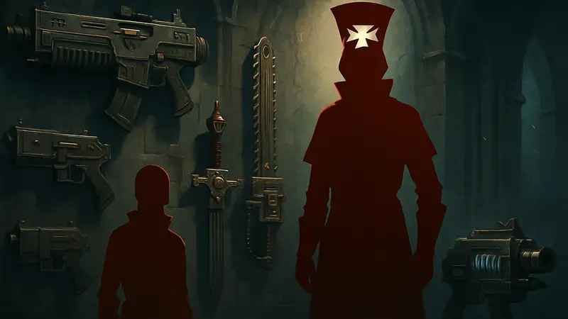 Разнообразное футуристическое оружие для аколита Инквизиции из Warhammer 40,000: Dark Heresy в тизере.