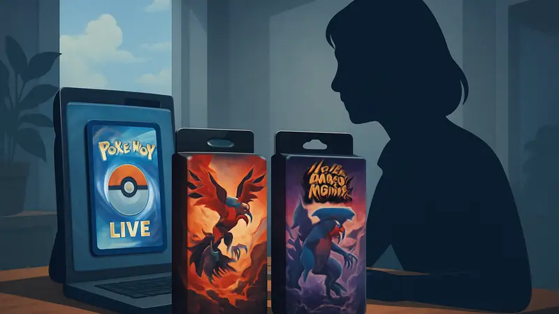 Изображение с картами Pokemon TCG Live и логотипом Chaos Rising, две бесплатные колоды для игры.
