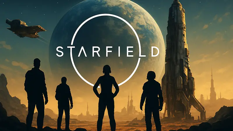 Логотип Starfield, символизирующий обещание Bethesda о новой поддержке и контенте до 2027 года.