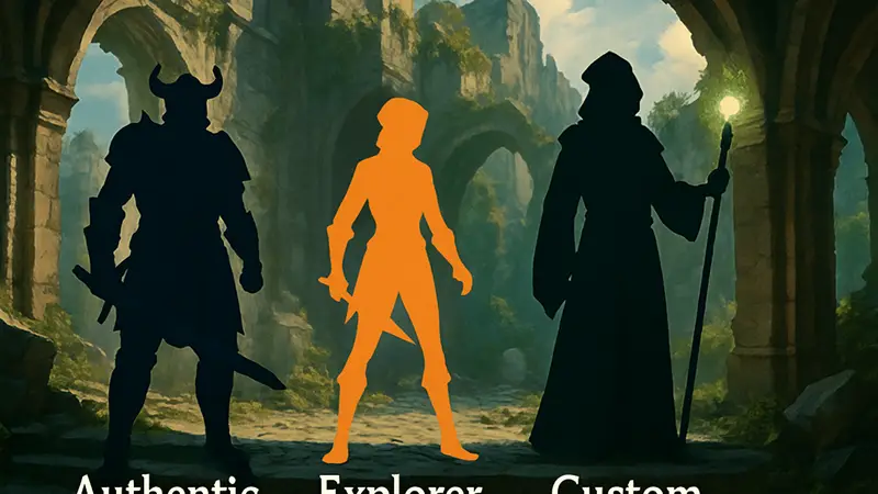 Режимы сложности Authentic, Explorer, Custom в Solasta 2